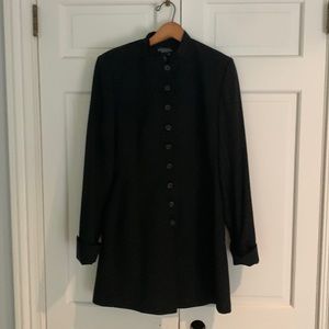 Vintage J Peterman Black Wool Jacket  / Sz 10